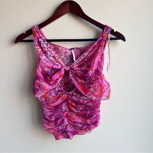 Pink Floral Women's Top